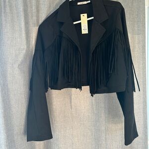 Black Fringe Jacket